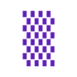 White Squares.stl Travel Chess Board