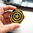 neodymium-magnet-2.png Fridge Magnet - Logo Captain America