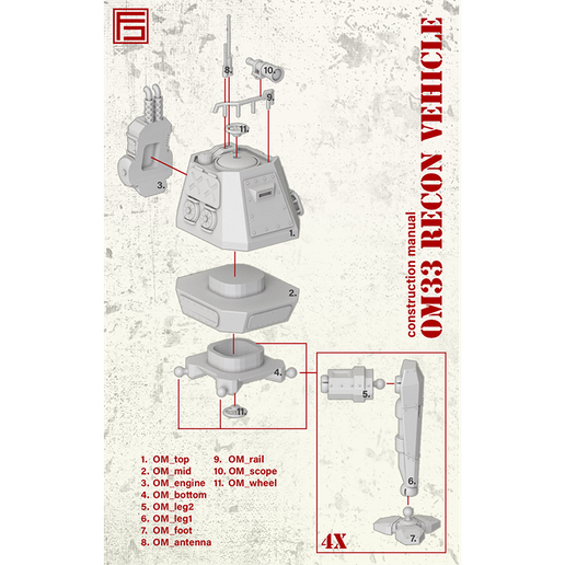 instructions_sq.png OM33 RECON VEHICLE