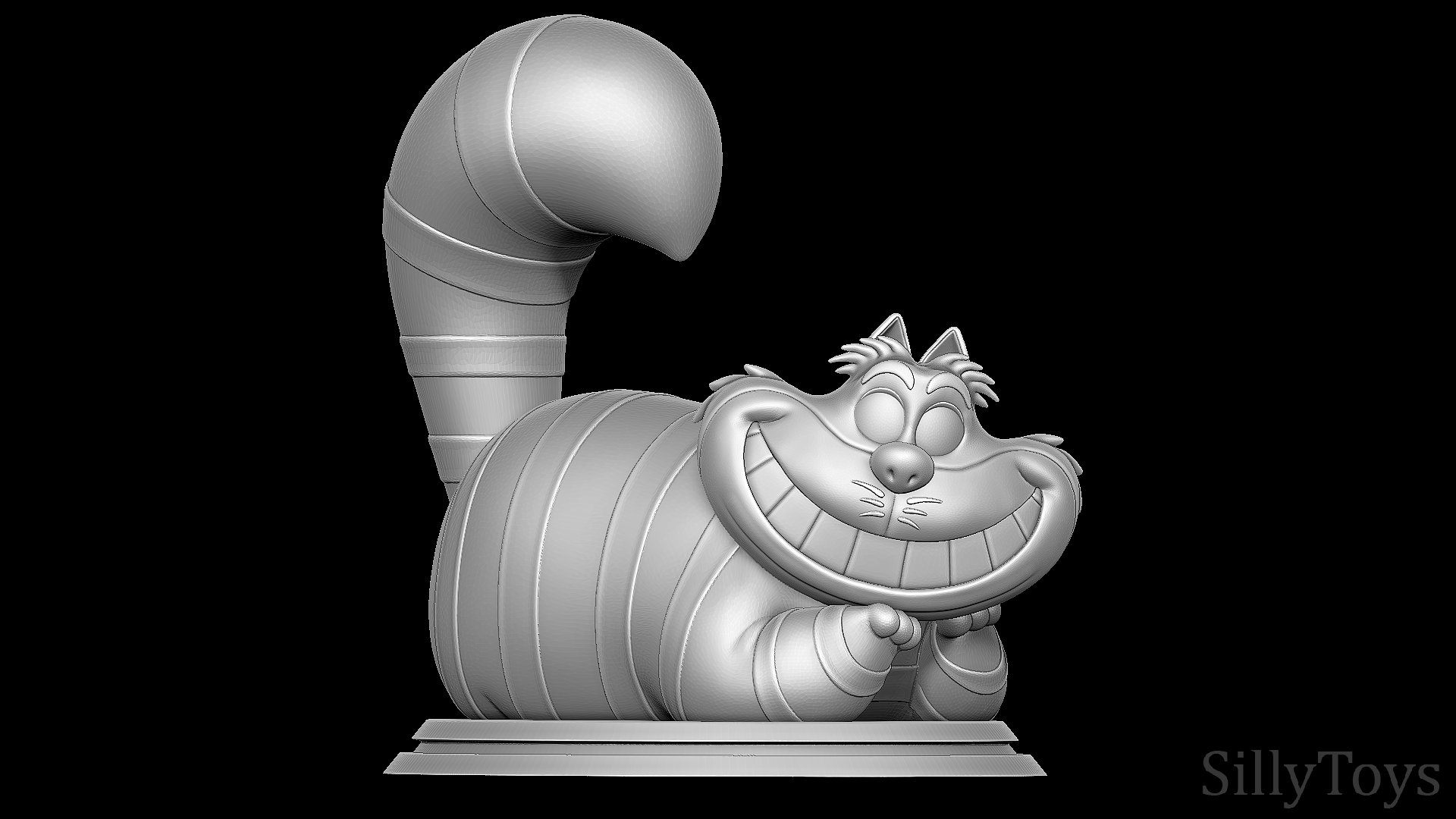 6~1.png STL file Cheshire cat - Alice in Wonderland・3D printable design to download, SillyToys