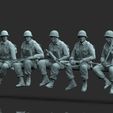 1.1176.jpg modèle d'impression 3D de l'équipage d'un char d'assaut de soldats américains