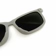 Back-of-Lens.jpg Crybaby Asymmetrical Sunglasses - a unique twist on a classic design, now available as a royalty-free STL file
