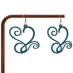 Screenshot-2023-05-08-211102.png STL file HEART EARRINGS・3D print object to download