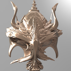 untitled.625.png OBJ file War God Baroque Mask 9・3D print model to download, aramar