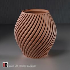 vase-0001.jpg Fichier STL VASE 1003 - VASE TORSADÉ・Design pour imprimante 3D à télécharger