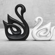 h1.jpg STL file Swan・3D printing idea to download