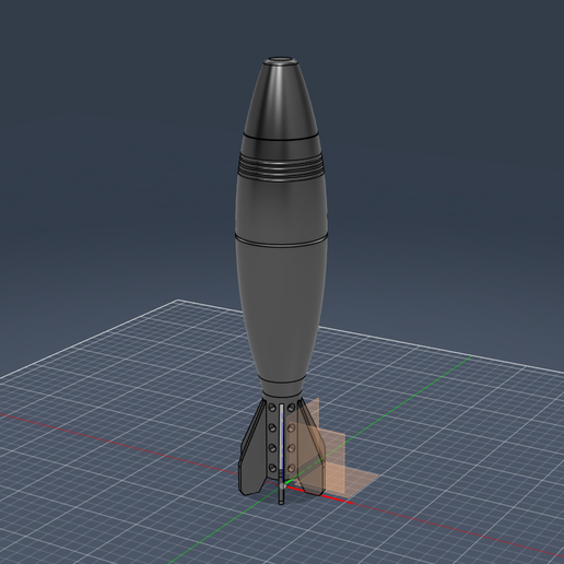 🐚 Mortar Shell 60MM・ STL File for 3D printing・Cults