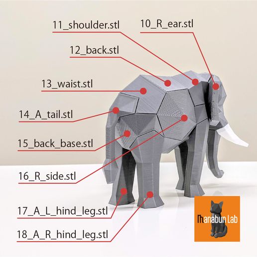 B_Low_Poly_Elephant_puzzle.jpg 🐘Low Poly Elephant Puzzle