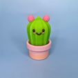 1000001926.jpg Kawaii Cactus Keychain with Hidden Clicker