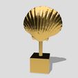 shell-8.png Scallop Shell with pearl on stand, seashell coastal decor, beach house, home interior decoration design