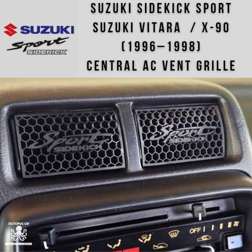 Suzuki SIDEKICK  Sport Vitara X-90 (1996–1998) Central AC Vent Air Grille
