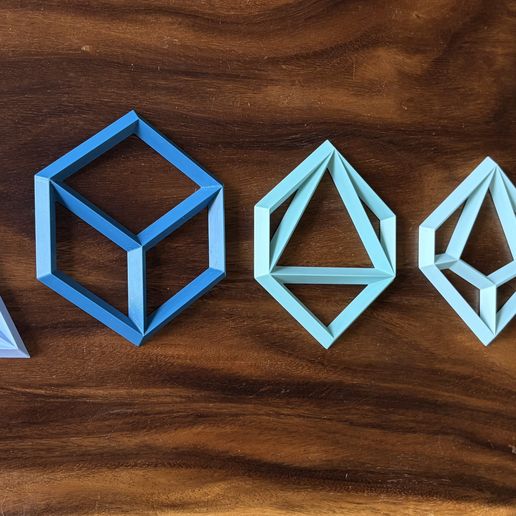 IMG_4569.jpeg The Complete Set: Geometric RPG Dice Wall Sculptures