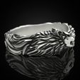 Wolf-band-ring-7.jpg Archivo STL Anillo banda lobo・Plan de impresora 3D para descargar