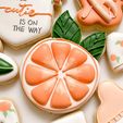 orange-slice-cookie-cutter.jpg 4 размера - Orange Lemon Citrus Fruit Slice Spritz Cookie Cutter - SHARP cutting edges - So Versatile!
