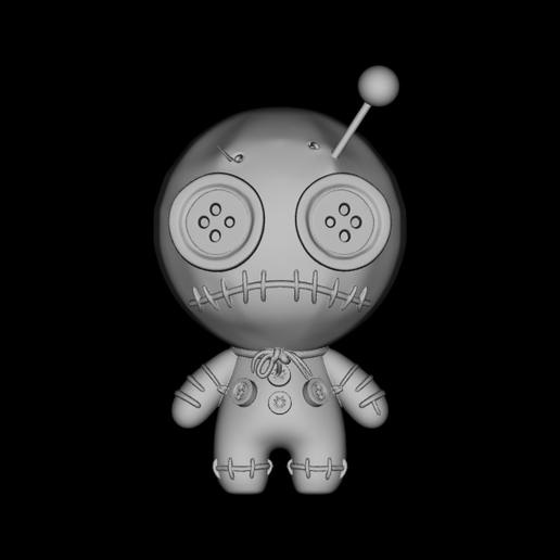 Stitched Patchwork Doll 3D STL Print Model