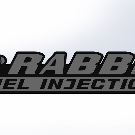 STL file Логотип volkswagen Rabbit Fuel Injection 🚗 ・3D print design to ...