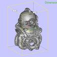 46.jpg Diving helmet with octopus
