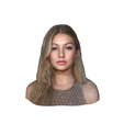 model.png Gigi Hadid-bust/head/face ready for 3d printing