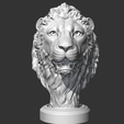 09.png Lion Head AM01 3D print model
