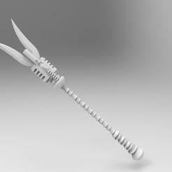 dreadspear.jpg Fichier STL gratuit Guerrier de la Tempête Juggernaut Qajar Spear・Design imprimable en 3D à télécharger, Worldhopper