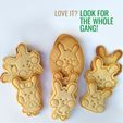 7.jpg A Bunny Bunch - 3 Easter Cookie cutter COMBO with stamp