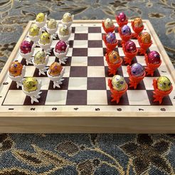 AB92525B-A2C4-42CD-A487-A0D8F0652CB7.jpeg Datei STL Spielen und essen! Ostern Dame Spiel・Design für 3D-Drucker zum herunterladen