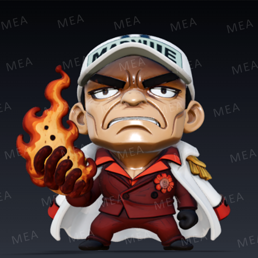 Akainu - Chibi Akainu - One Piece 3D model