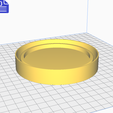 STL00405-4.png Coaster with Silicone Mold Housing