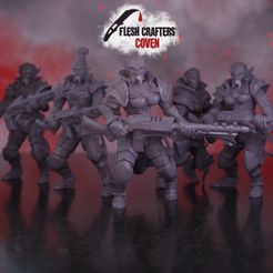 Cabal_Legion_B_Group.jpg STL file Nosferii - Cabal legion B・Model to download and 3D print