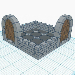 Stone_Door.png Free STL file DnD Doorway・3D printable design to download