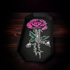 SkeletalFlowerTray.jpg Rose Spinal Growth Tray [COMMERCIAL-USE ALLOWED]