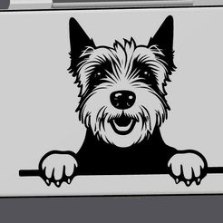 west-highland-terrier.jpg Datei STL Trinket Box mit Scharnier - Westie・Design für 3D-Drucker zum herunterladen