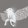 pegasus-2.png Pegasus horse with wings wall art decor STL