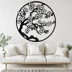 cherry-blossom-treex.png Cherry Blossom Tree 2D Wall Art/Window Art