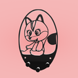 изображение_2022-05-22_232251015.png Wall key holder "Little fox"