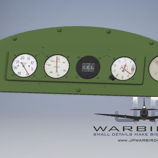 🦗 Piper L-4 instrument panel・ STL File for 3D printing・Cults