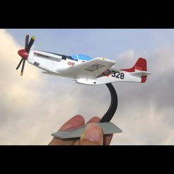 foto cetak.jpg Бесплатный STL файл P-51D Mustang - Sally AURI・3D-печатная модель для загрузки, heri__suprapto