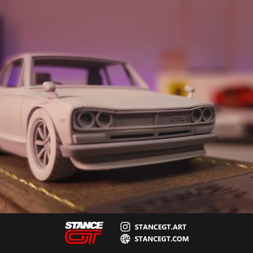 🚗 Nissan Skyline 2000 GTR | Model Kit Car・Archivo STL para Impresión 3D ...