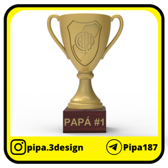 Trofeo-River.png STL file Father's Day Trophy River・3D printing template to download