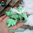 jh-hjh.png Snowflurtle: Winter Snowflake Turtle Cinderwing3D Mash-up, Flexi Articulating