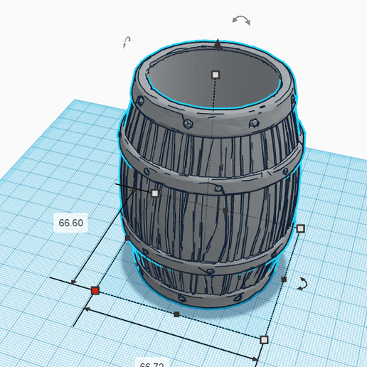 Barrel cup 3D model