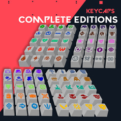 VALORANT-KEYCAPS-COMPLETE-EDITION-Cover.png Archivo STL Edición completa - Valorant Keycaps・Modelo para descargar y imprimir en 3D