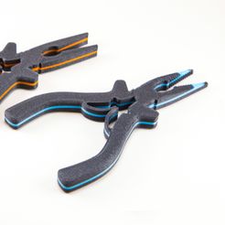 Title Picture - square.jpg Free STL file Pliers - Self Opening・3D printing design to download