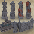 MMF-cult.png Templar Statue Terrain – Full Kickstarter Campaign Set