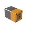 Plastic-Strain-Wave-Gear-Front.png 3D Printed Nema 17 Strain Wave Gear (Harmonic Drive)