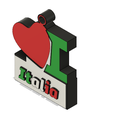 Captura.png Keychain I love Italy / porte-clés I love Italy