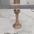 HighQuality.png 3D Pumpkin Candle Holder with 3D Stl File & Halloween Pumpkin, Modern Candle Holder, Candlestick Holder, 3D Printing, Pumpkin Decor