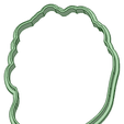 Contorno.png Flower 90mm cookie cutter