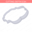 Plaque_1~5.5in-cookiecutter-only2.png Plaque #1 Cookie Cutter 5.5in / 14cm