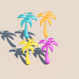 palm.png Fichier STL Boucles d'oreilles Palmier・Design imprimable en 3D à télécharger